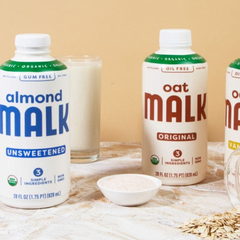 MALK Organic Vanilla Almond Milk, plant based cold brew with Almond milk at home